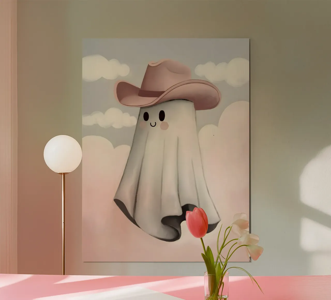 Salve Fantasma poster con telaio in plastica da cafelab
