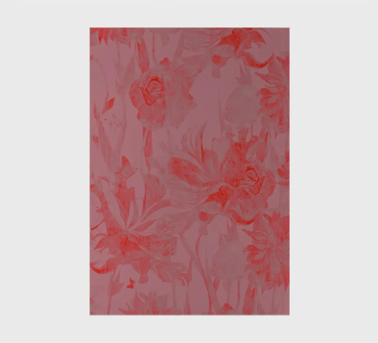 red flowers notebook by Giulio Iurissevich