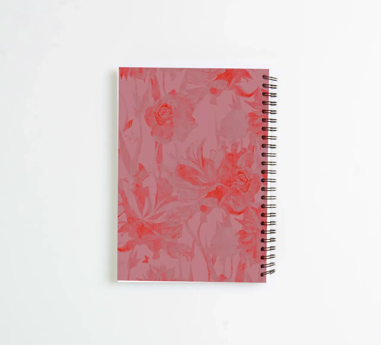red flowers spiral notebook by Giulio Iurissevich
