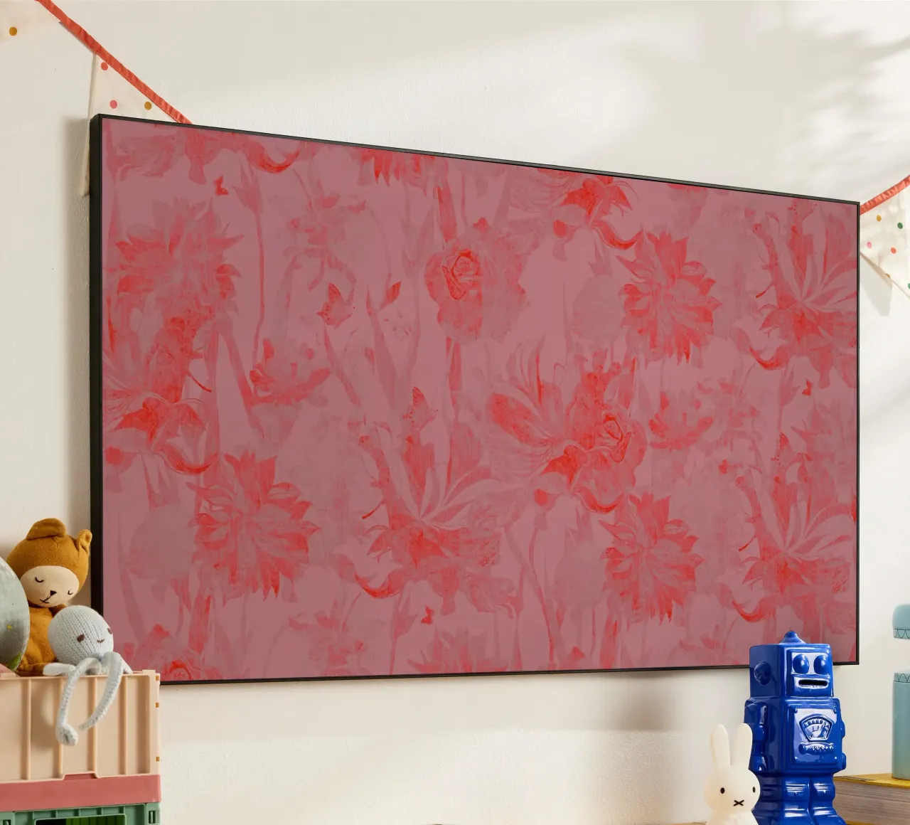 red flowers alu-dibond by Giulio Iurissevich