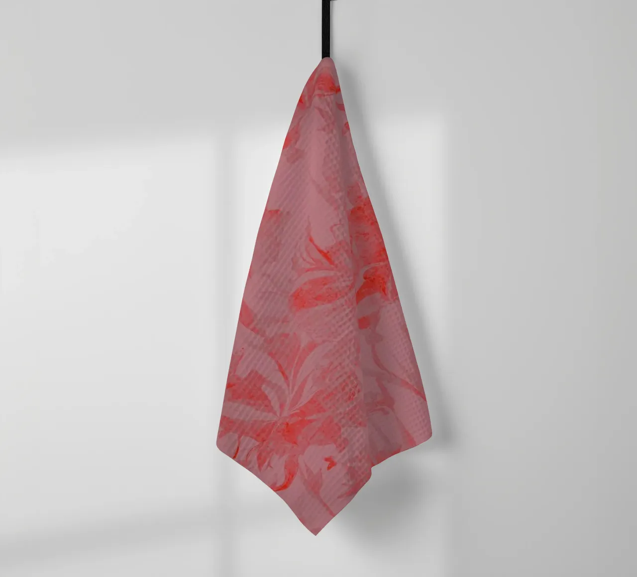 red flowers tea towel by Giulio Iurissevich