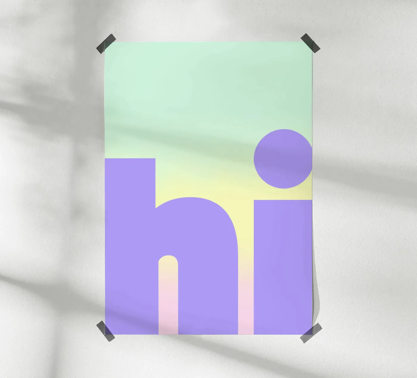 Hi. poster da FRICKE DESIGN