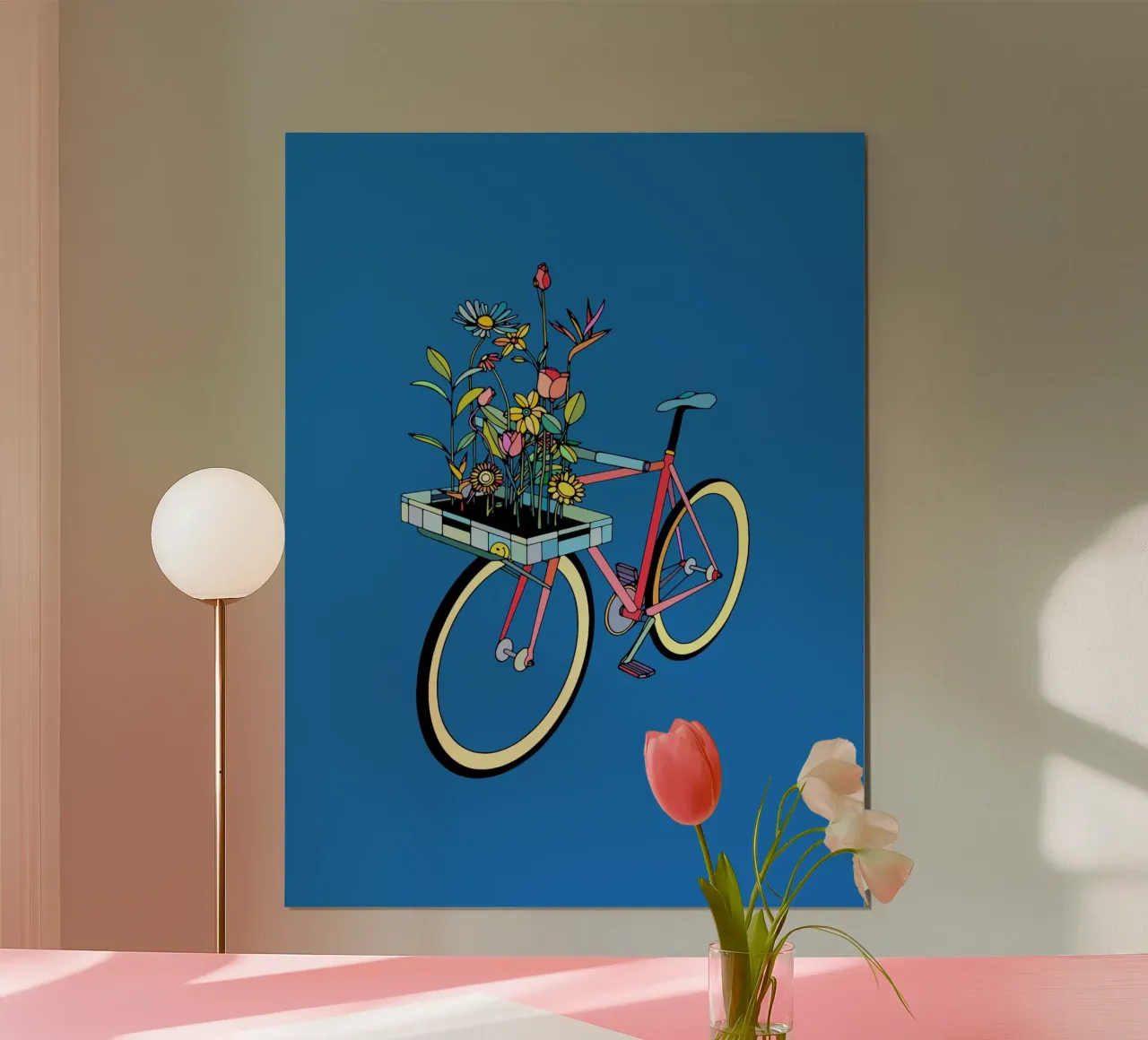 Bici e fiori poster da The Cyclist