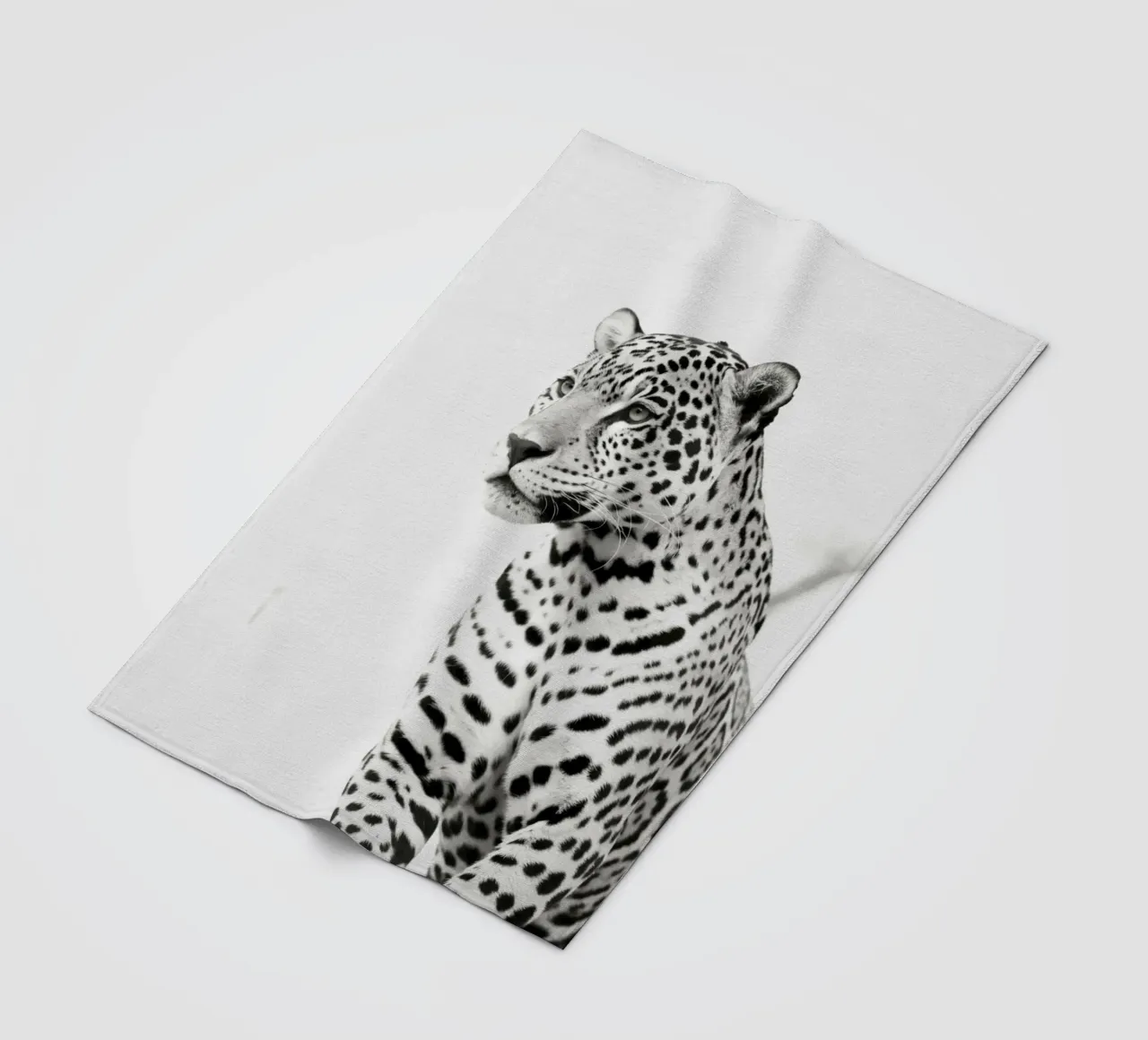 Leopard fleece blanket by PERSIE