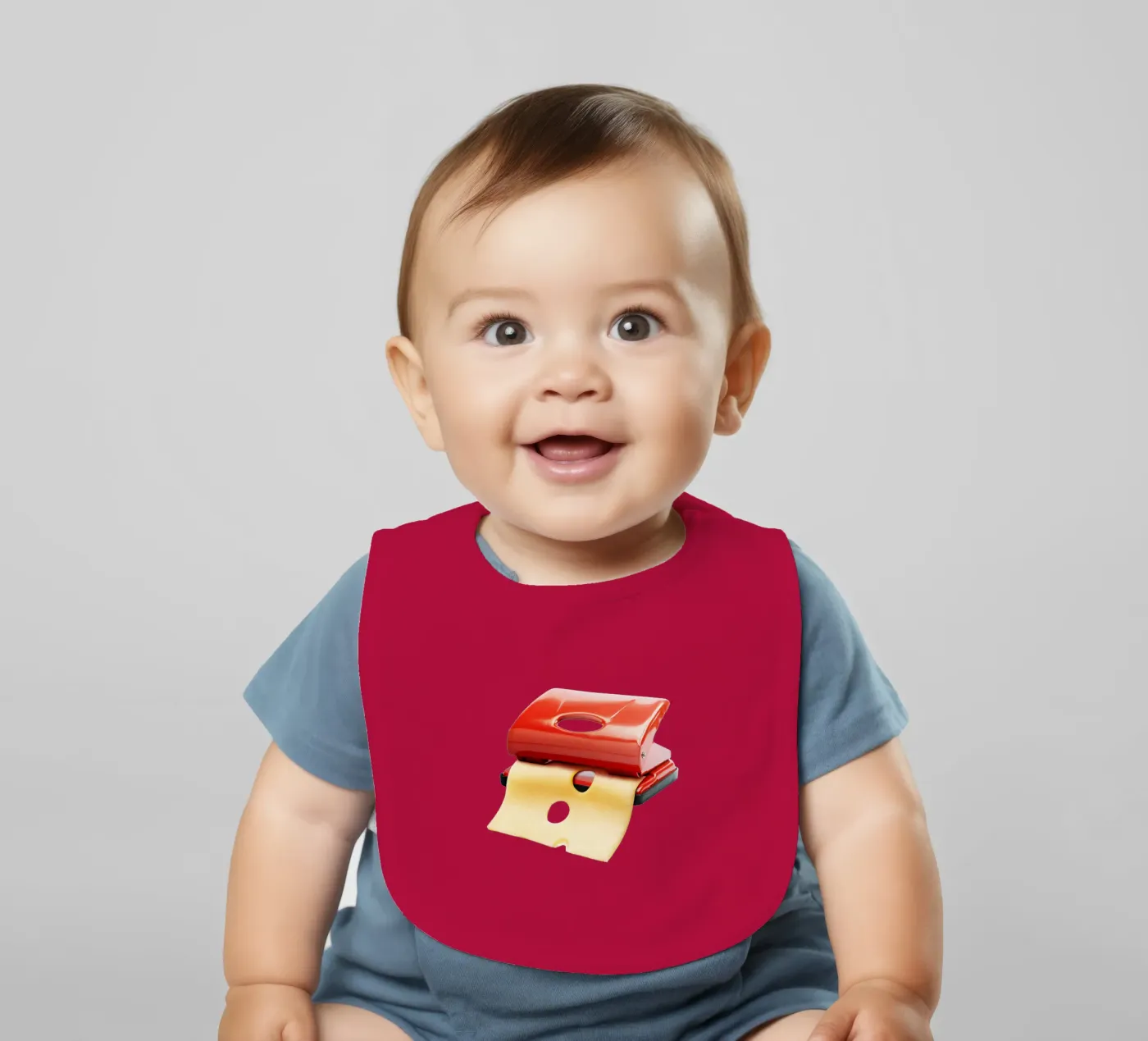 Kaasmaker baby slabbetje van 360brain