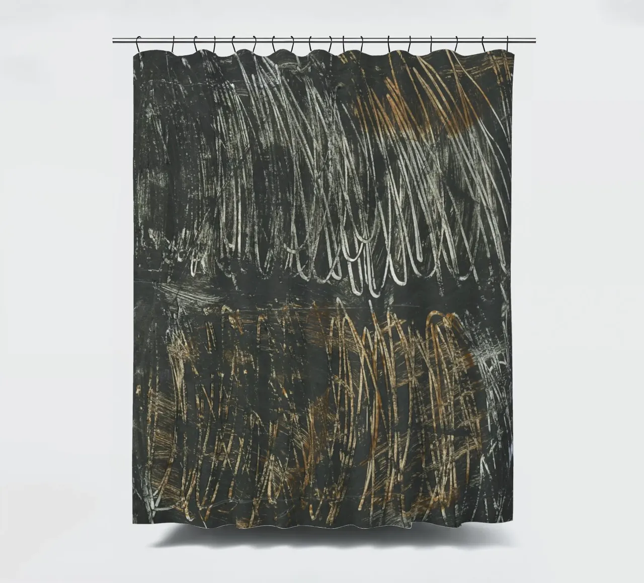 lines and scribble tenda da doccia da IRIS LEHNHARDT FINE ART