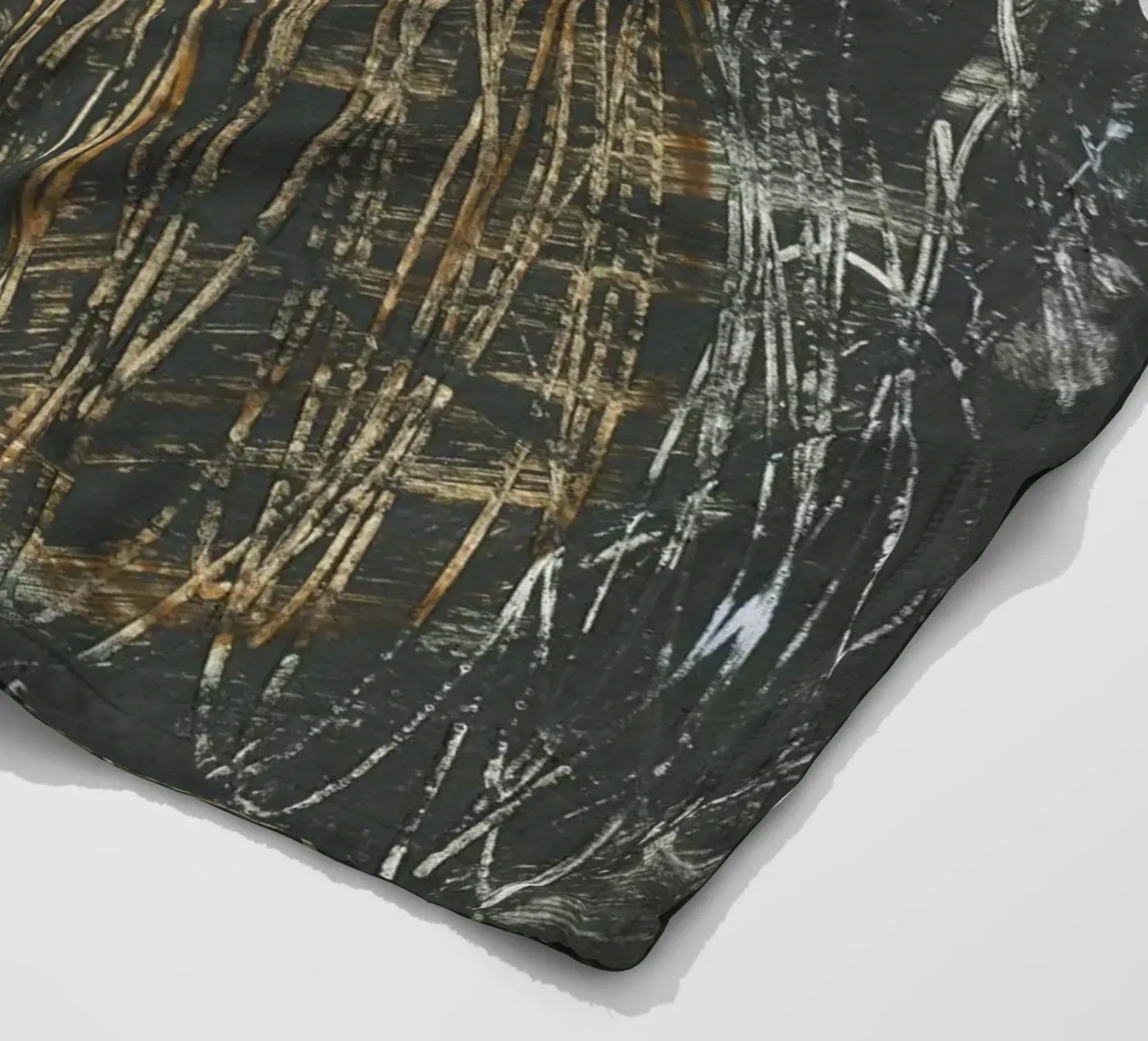 lines and scribble fleecedeken van IRIS LEHNHARDT FINE ART