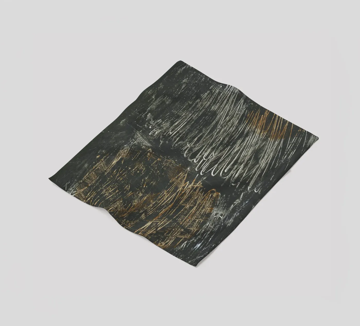 lines and scribble fleecedeken van IRIS LEHNHARDT FINE ART