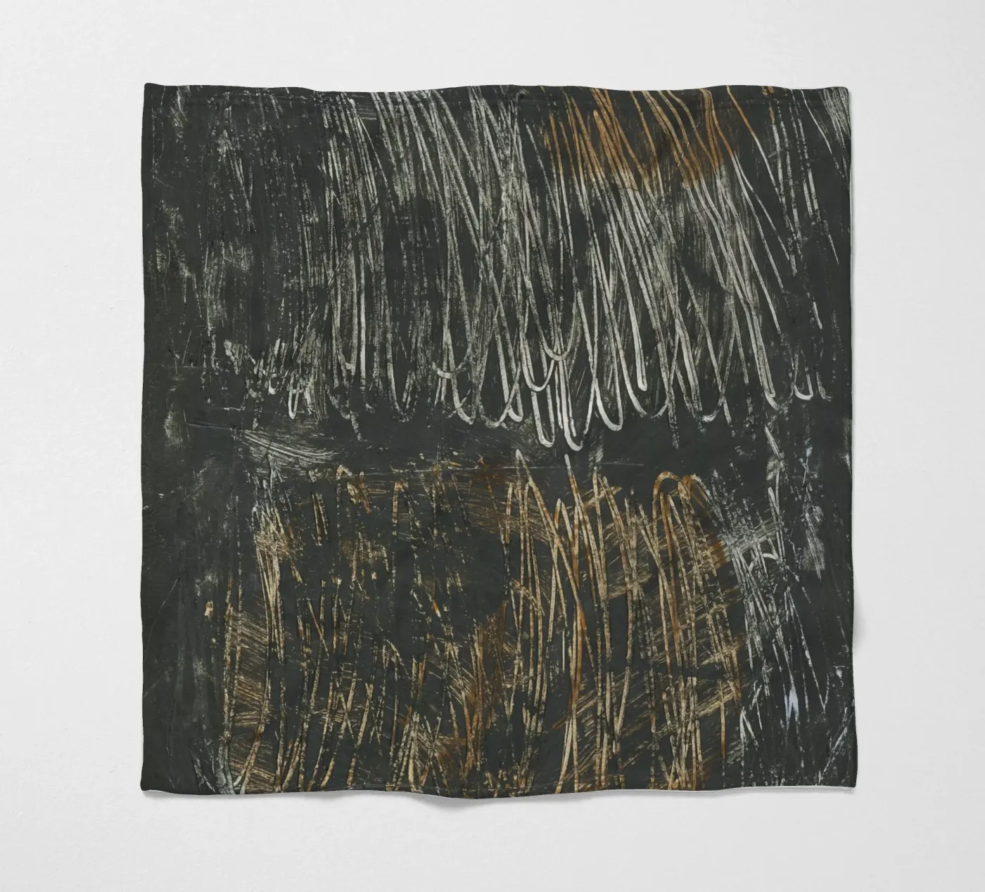 lines and scribble fleecedeken van IRIS LEHNHARDT FINE ART