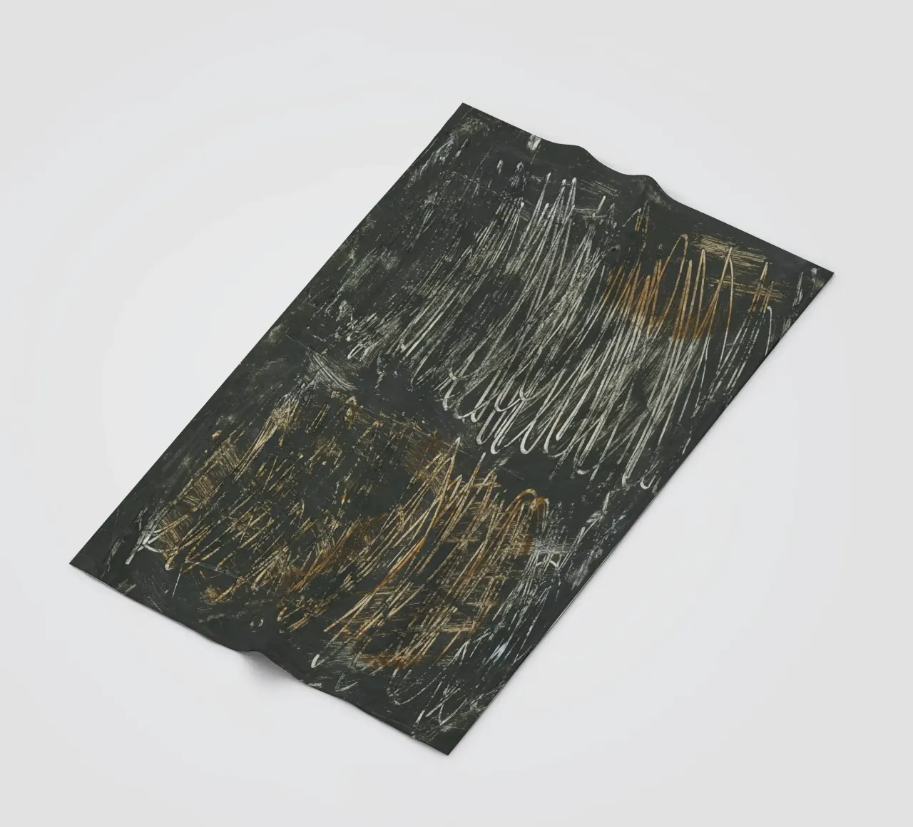 lines and scribble coperta in pile da IRIS LEHNHARDT FINE ART