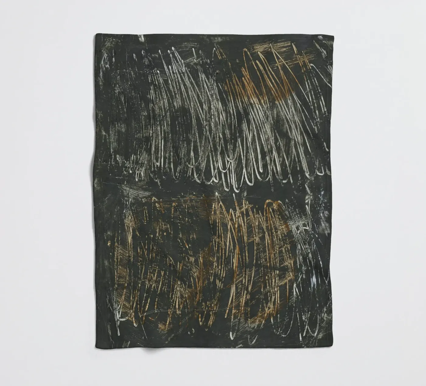 lines and scribble fleecedeken van IRIS LEHNHARDT FINE ART