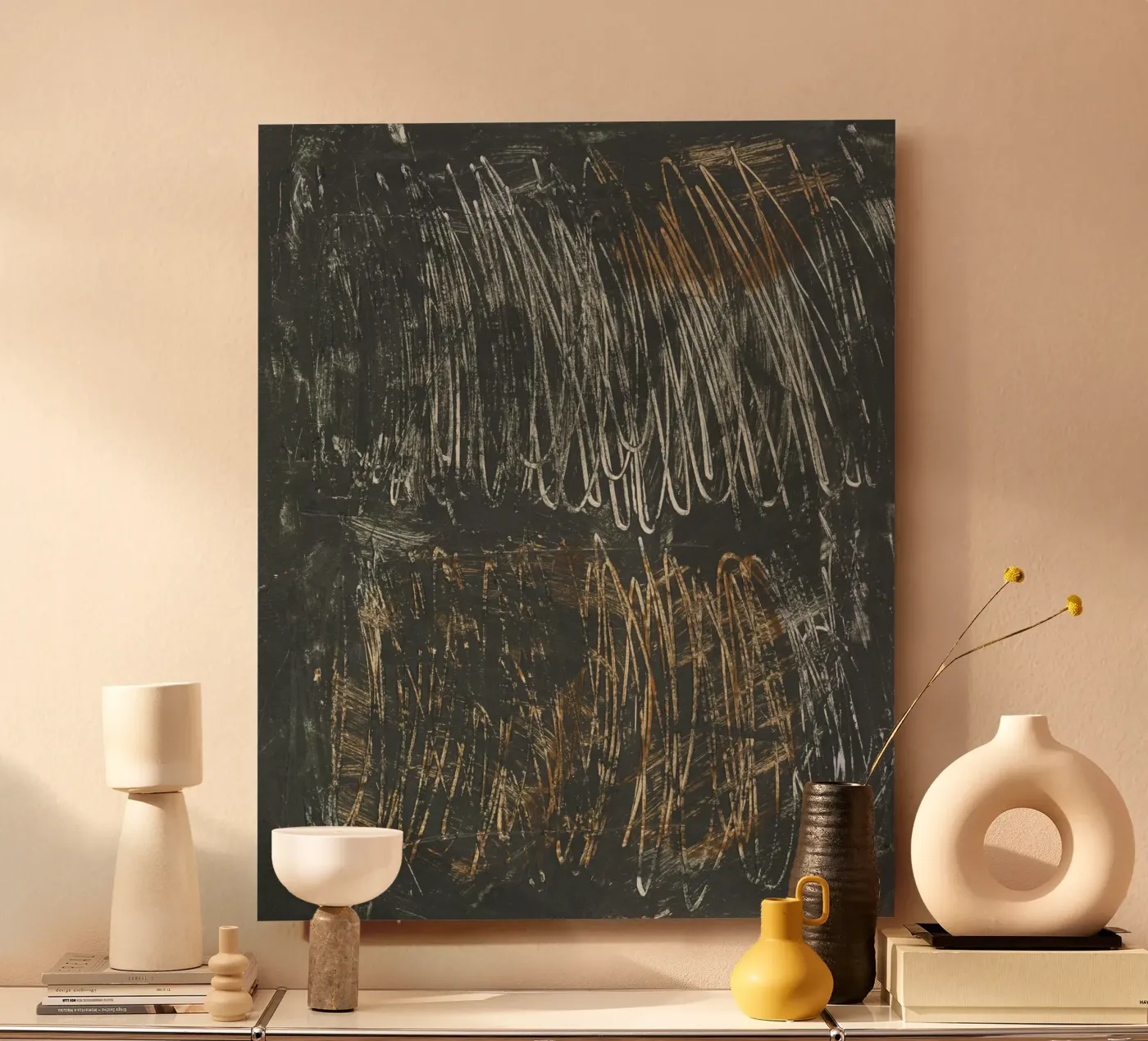 lines and scribble pannello forex da IRIS LEHNHARDT FINE ART