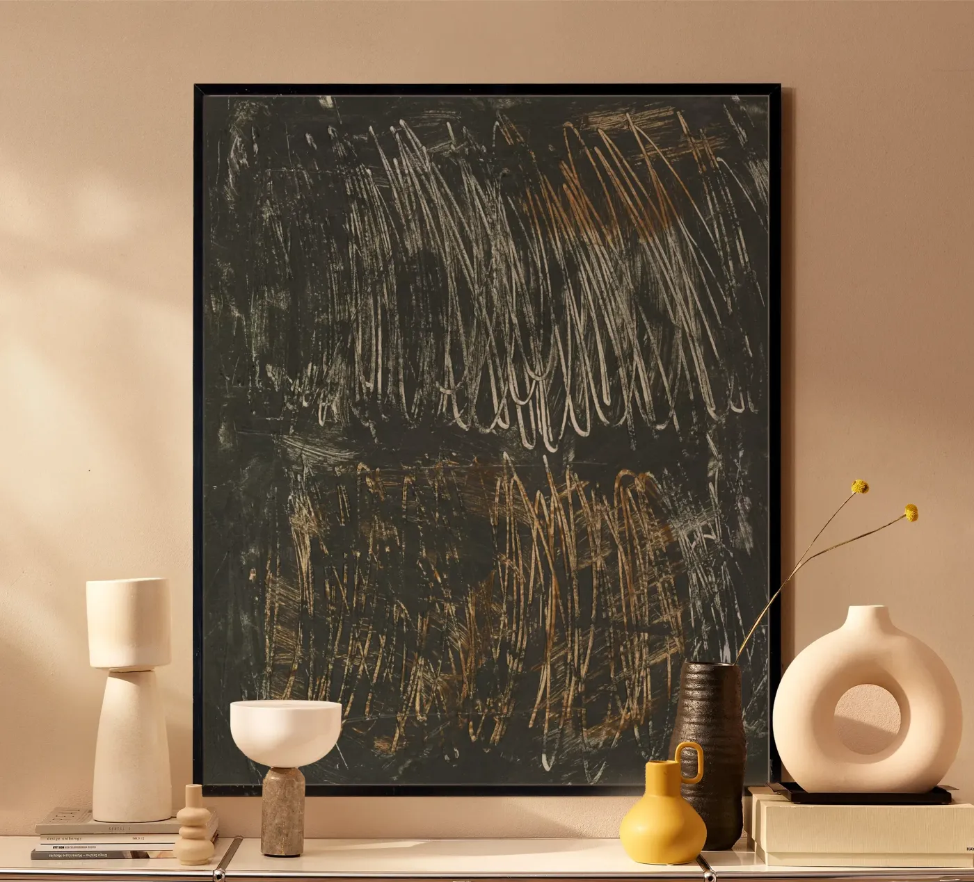 lines and scribble poster by IRIS LEHNHARDT FINE ART