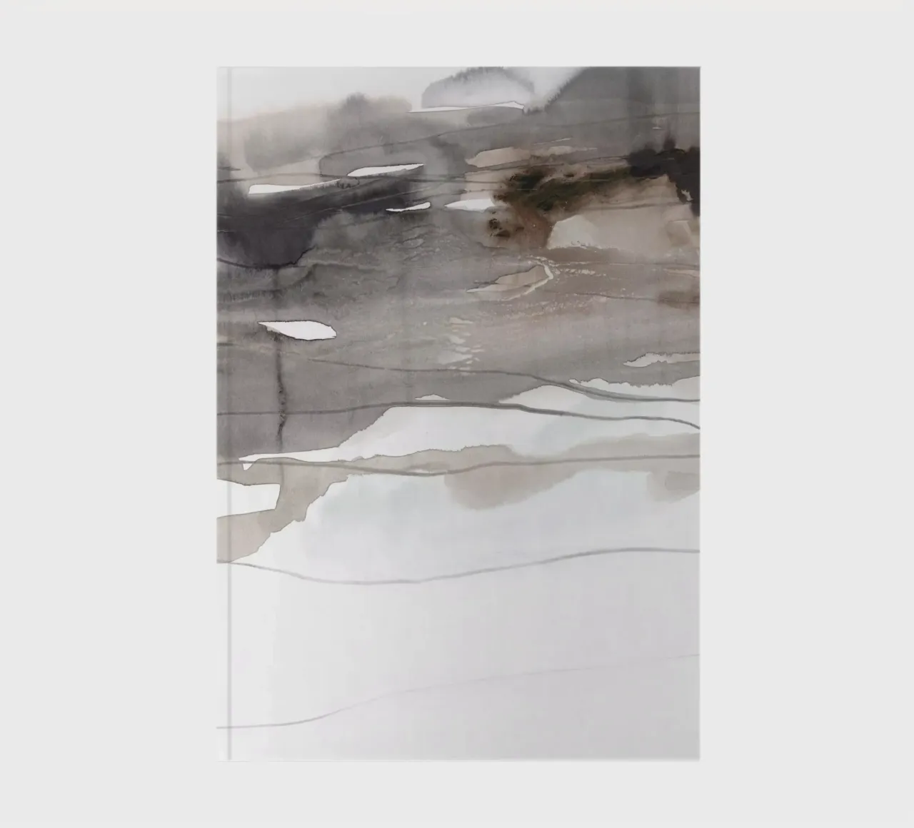 dissolving abstract landscape notebook by IRIS LEHNHARDT FINE ART