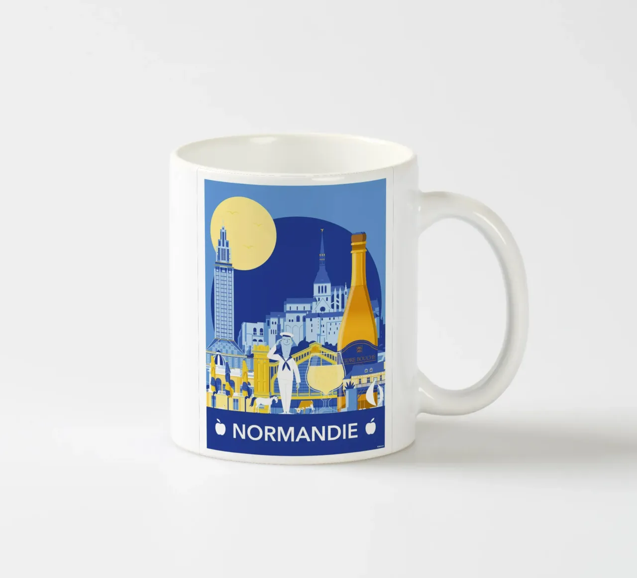 Normandie tazza in ceramica da Raphaël Delerue