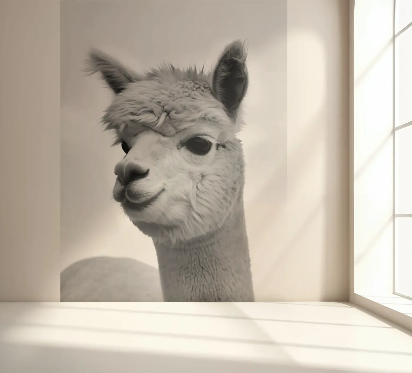 alpaca fotobehang van PERSIE