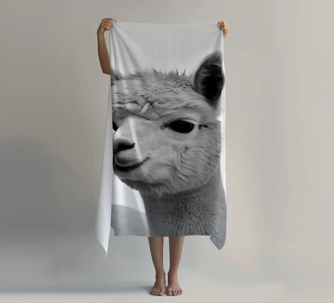 alpaca beach towel by PERSIE