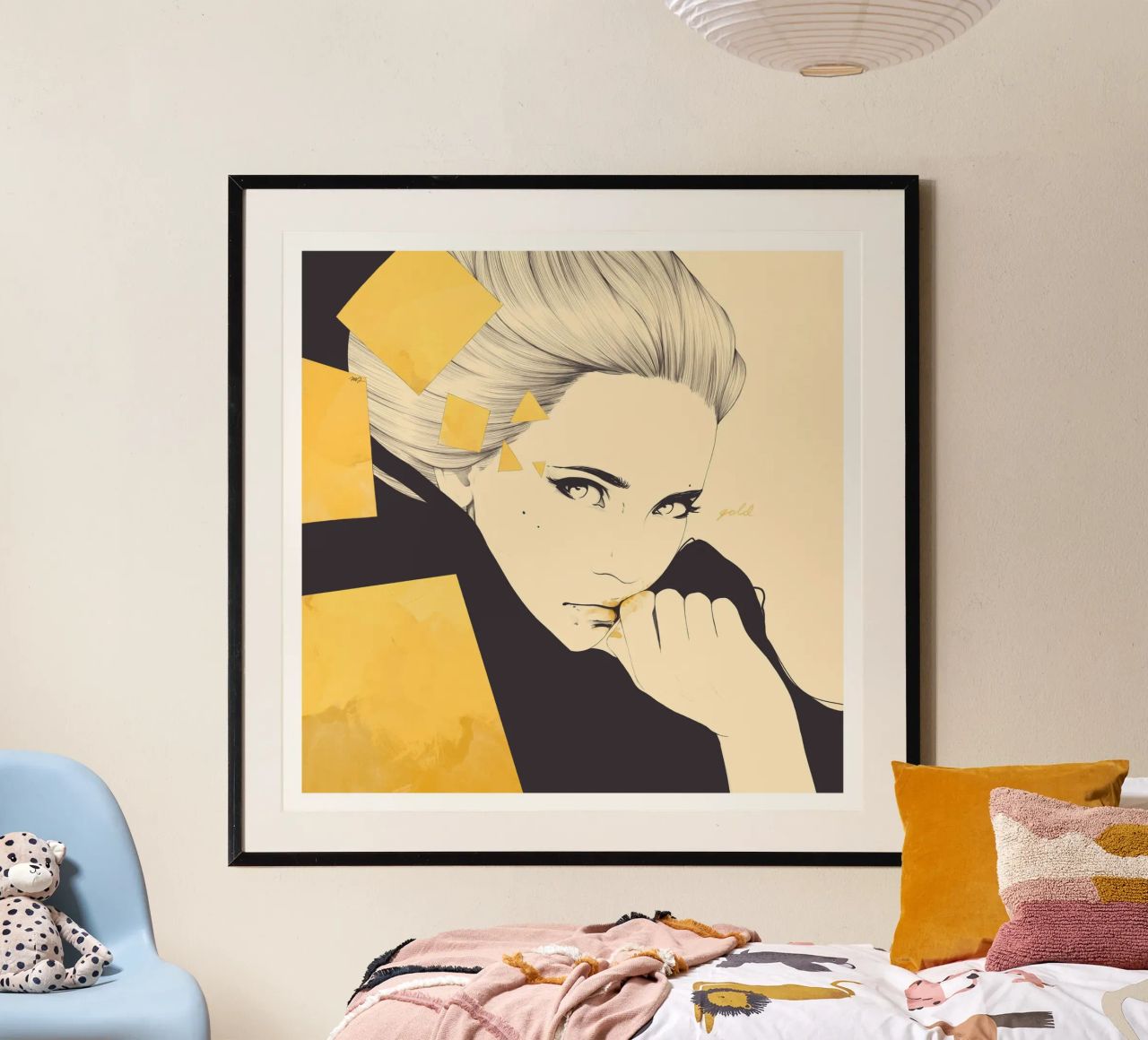 Gold poster by Manuel Rebollo
