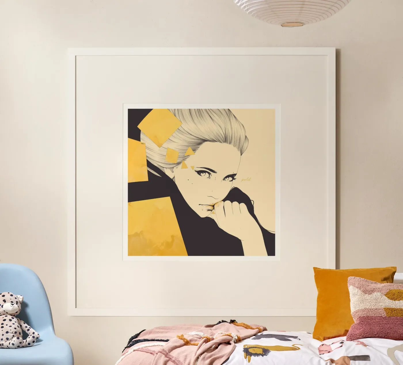 Gold poster van Manuel Rebollo