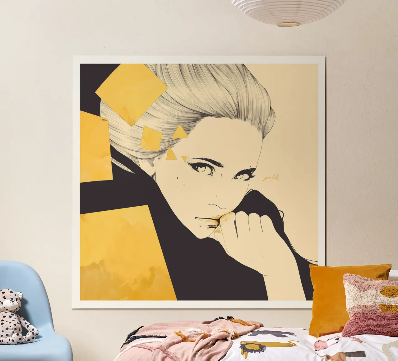 Gold poster by Manuel Rebollo