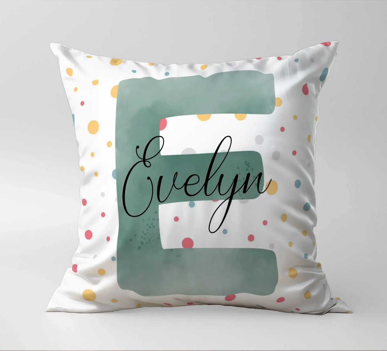 Alfabet strooien kussen van Doodle Dreams Art