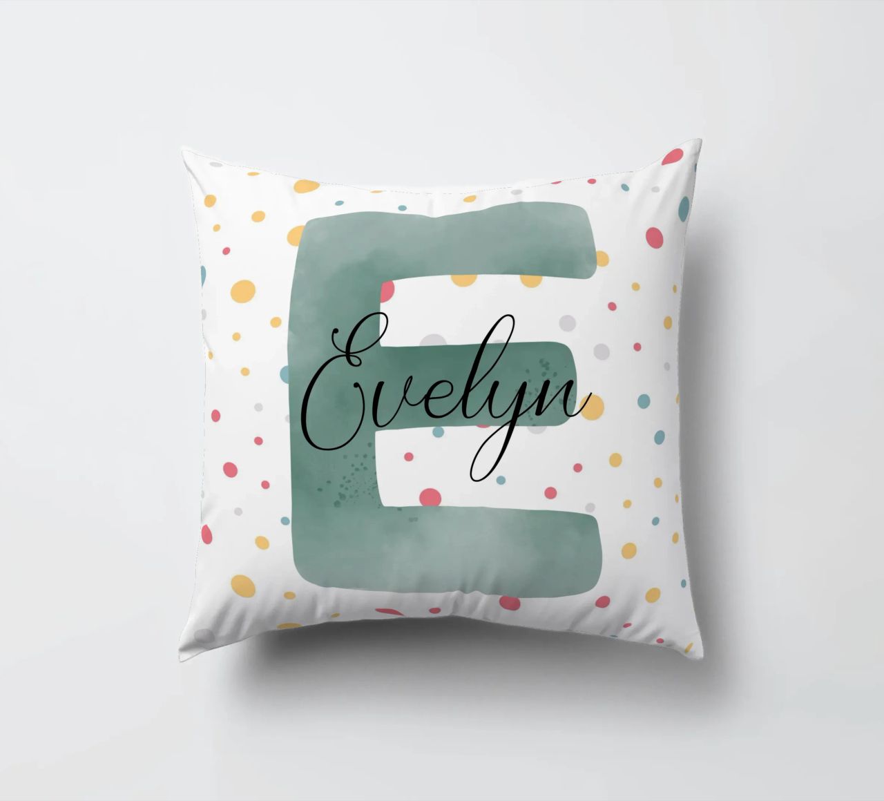 Alfabet strooien kussen van Doodle Dreams Art