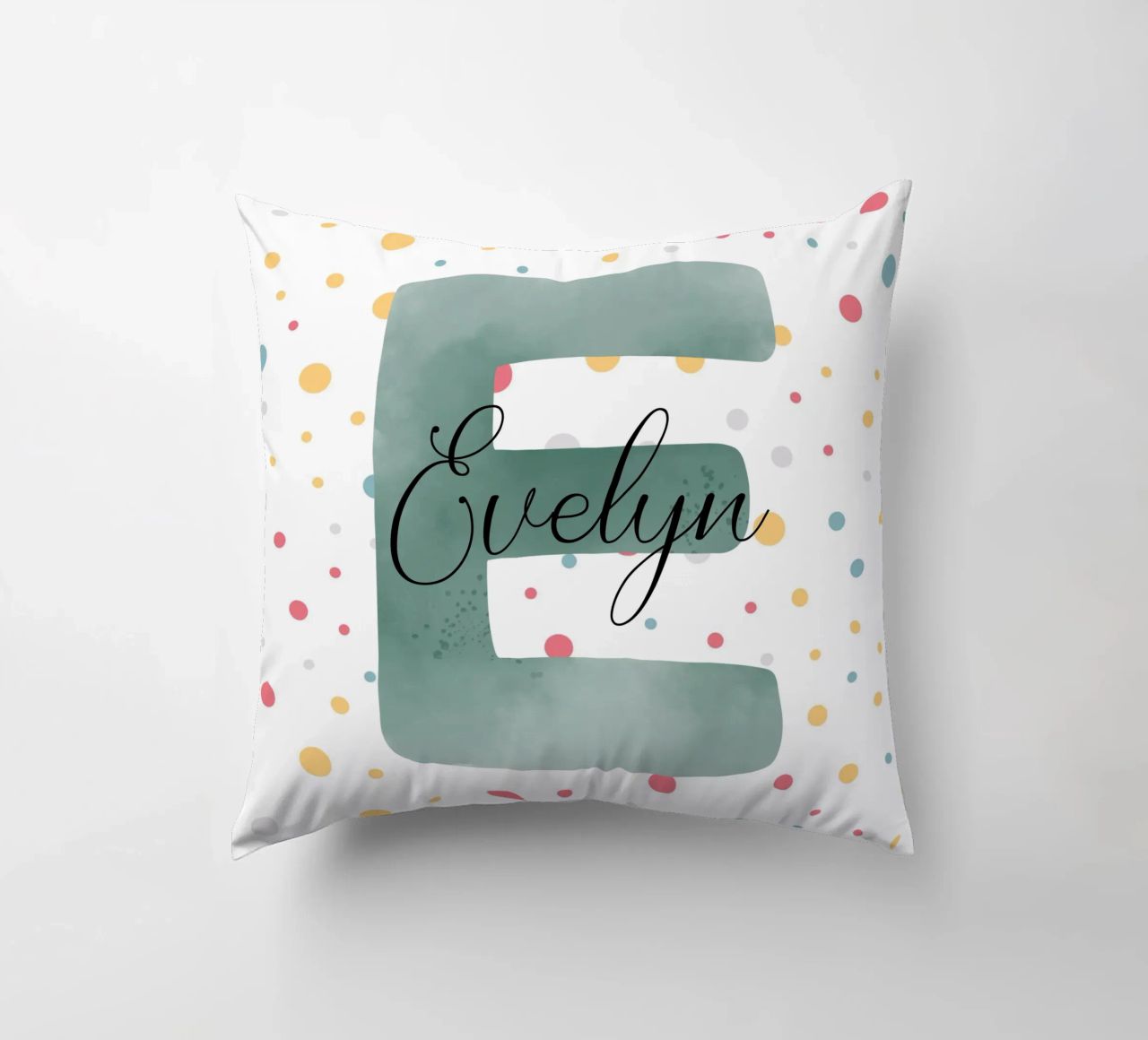 Alfabet strooien kussen van Doodle Dreams Art