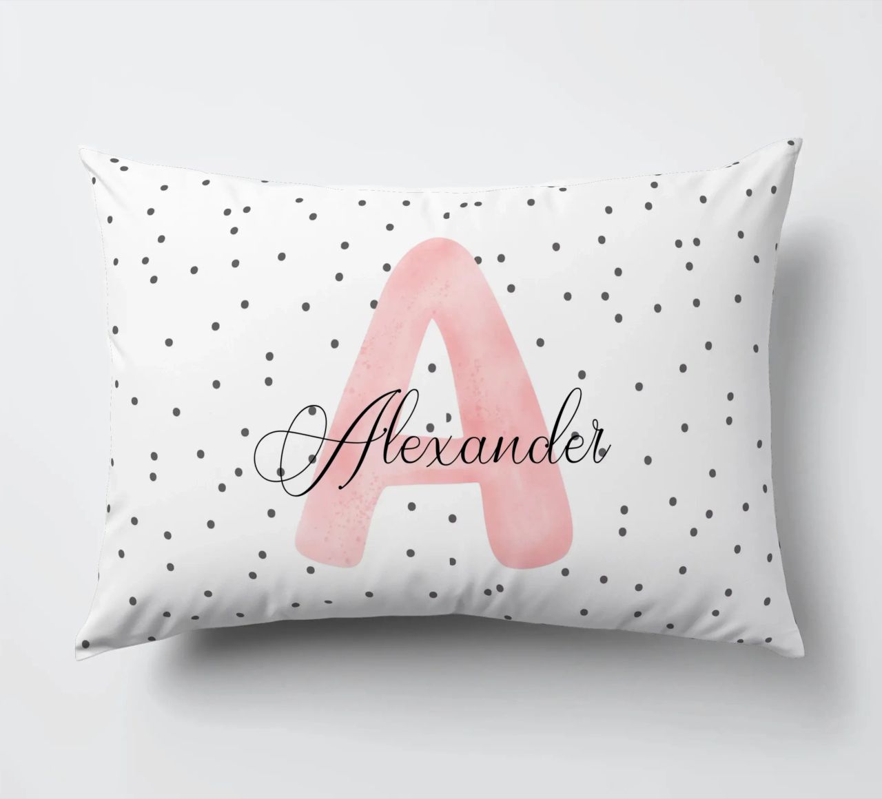 Alfabet strooien kussen van Doodle Dreams Art