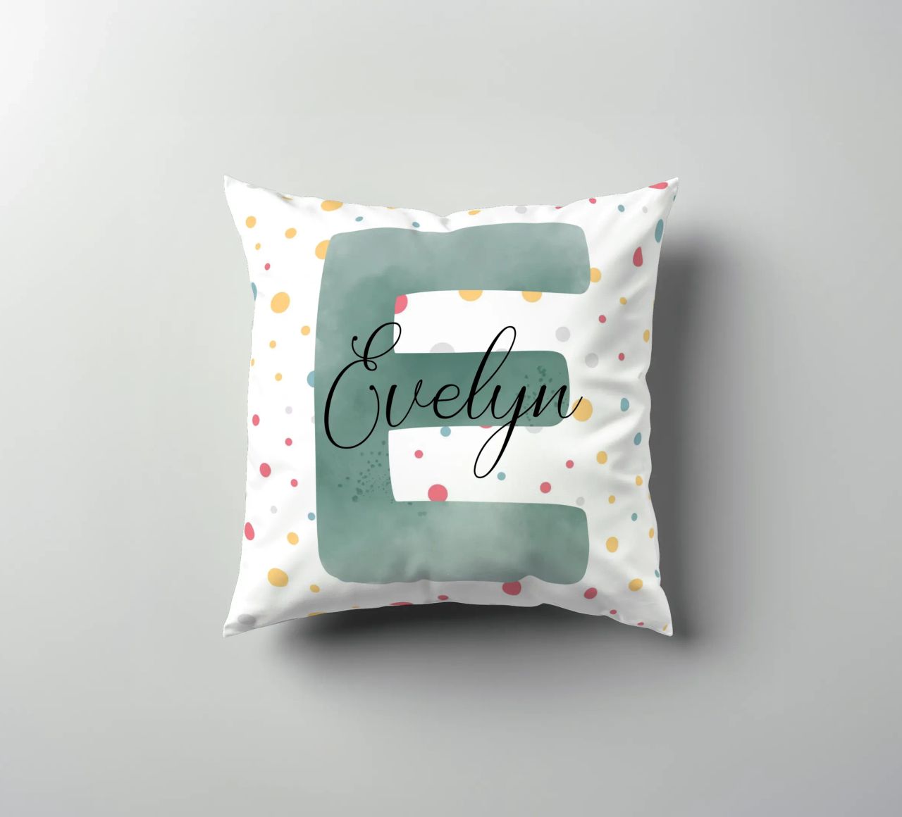Alfabet strooien kussen van Doodle Dreams Art