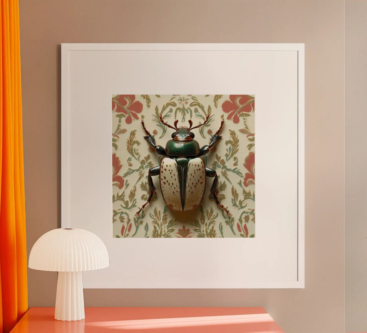 Jewerly retro beetleon wallpaper poster by Little Things