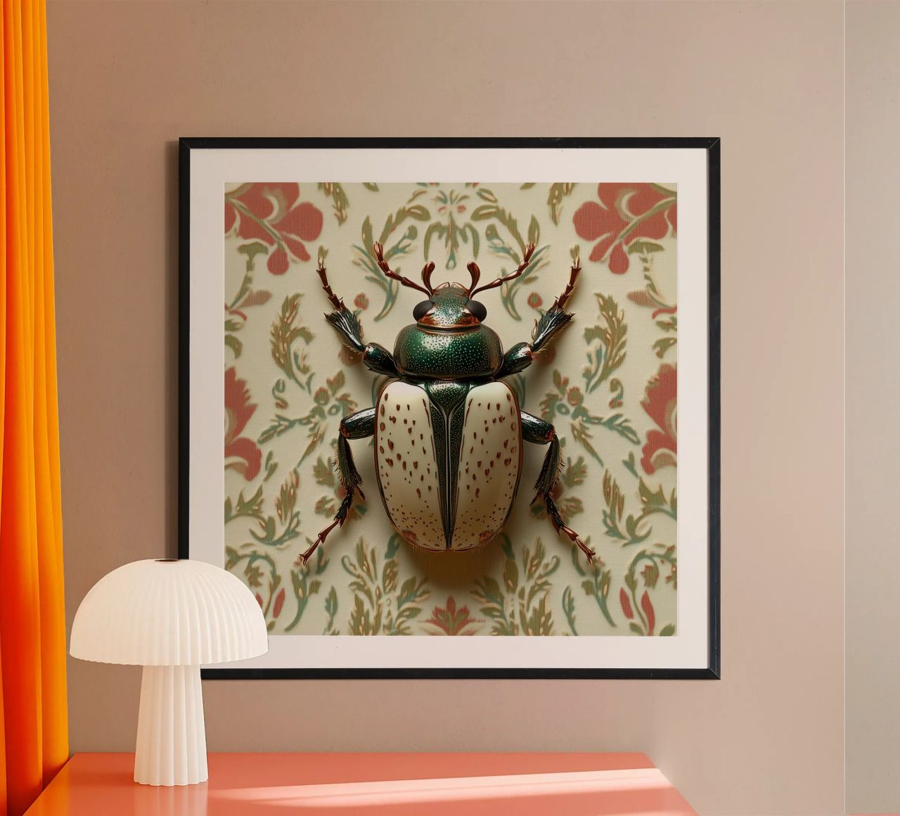 Jewerly retro beetleon wallpaper poster by Little Things