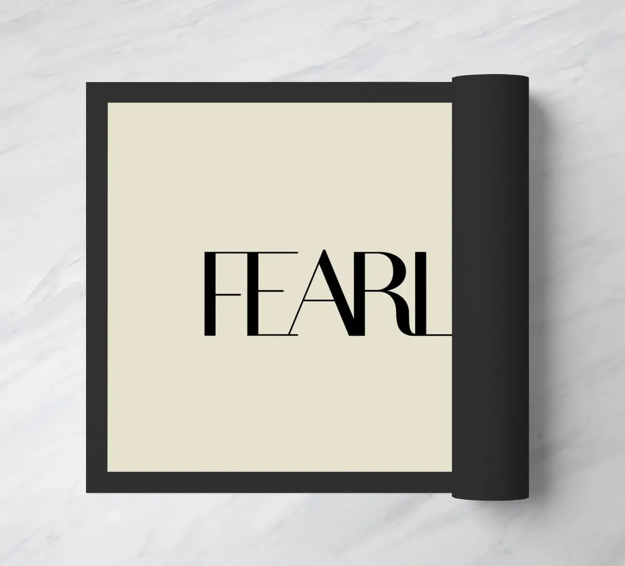 Fearless. Fußmatte von They Call Me Juja