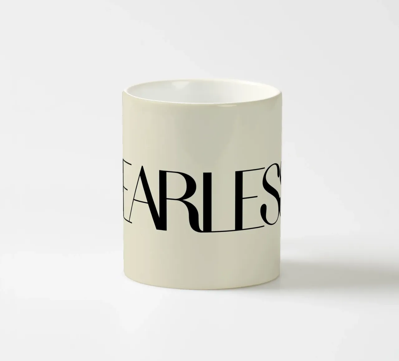 Fearless. ceramic mug by They Call Me Juja