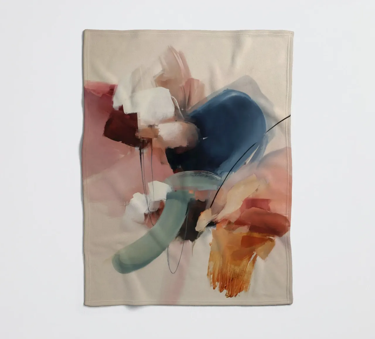 Moderne compositie fleecedeken van M.A.Z.U.N.