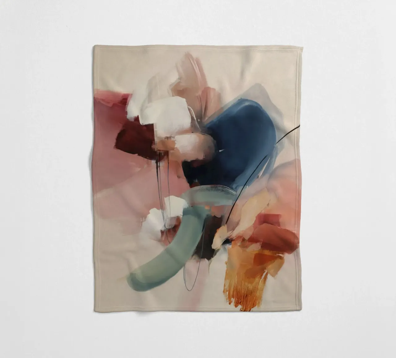 Moderne compositie fleecedeken van M.A.Z.U.N.