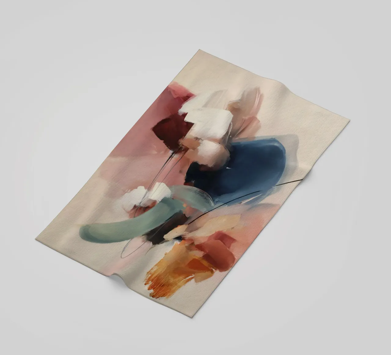 Moderne compositie strandhanddoek van M.A.Z.U.N.