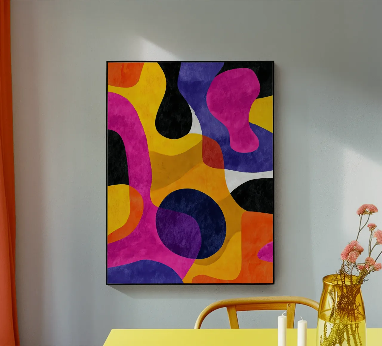 Electric Bloom acrylic glass by Sienna Atelier