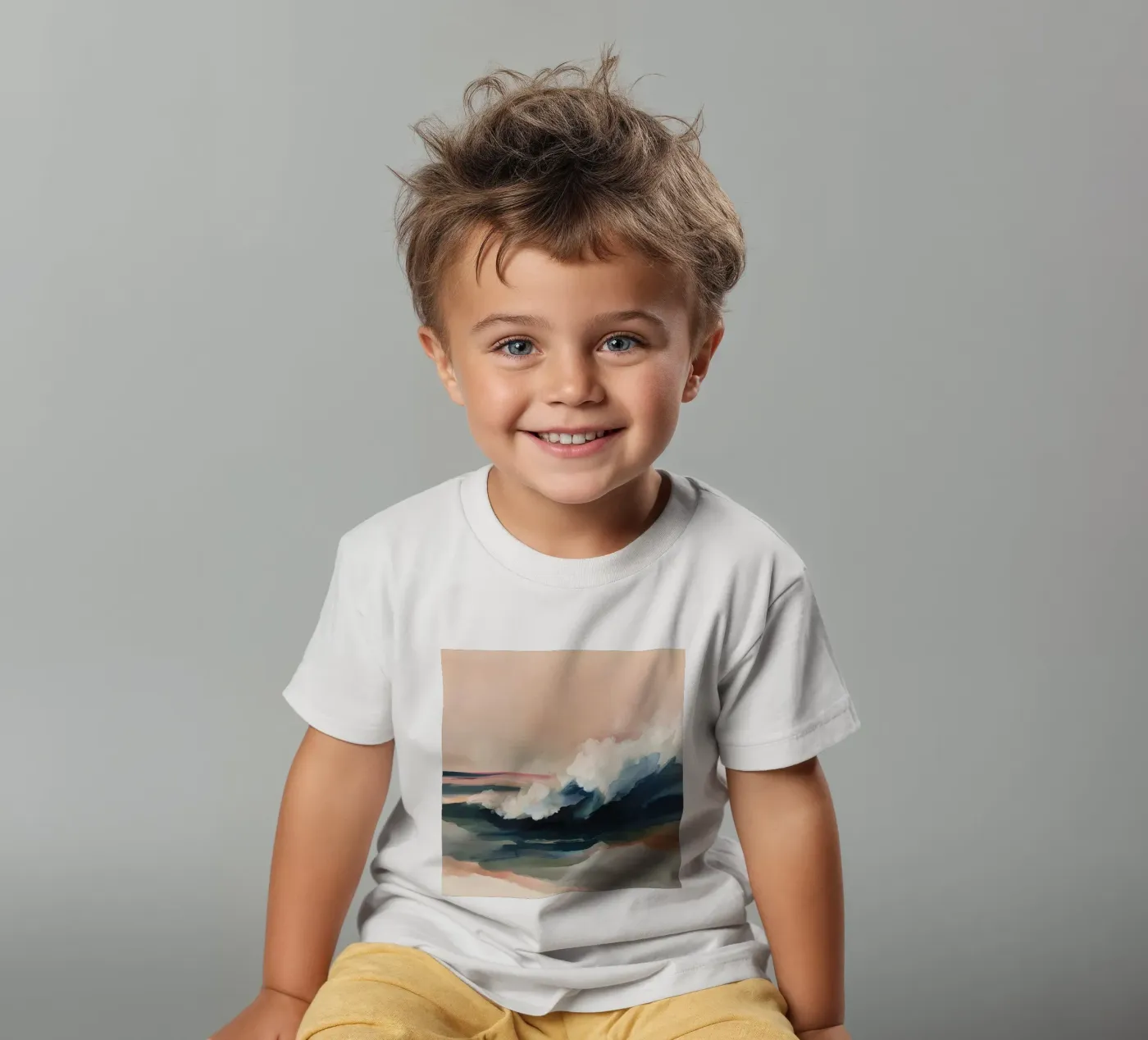 Onda oceanica t-shirt bambini da M.A.Z.U.N.