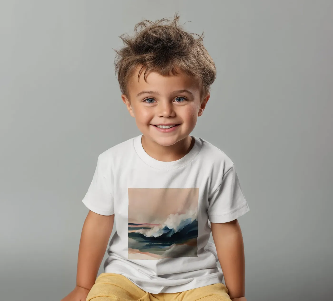 Onda oceanica t-shirt bambini da M.A.Z.U.N.