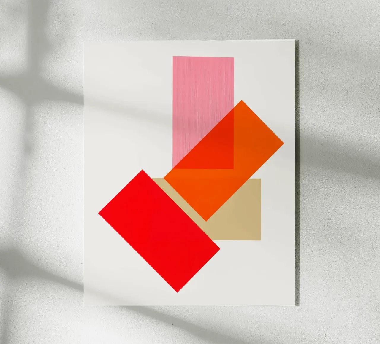 Crimson Geometry Harmony plexiglass da Sun Flower