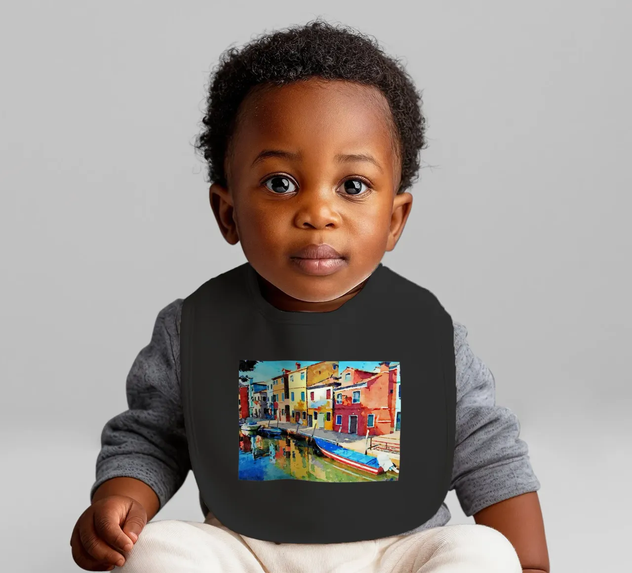 Burano Babylätzchen von Massimo Frascogna