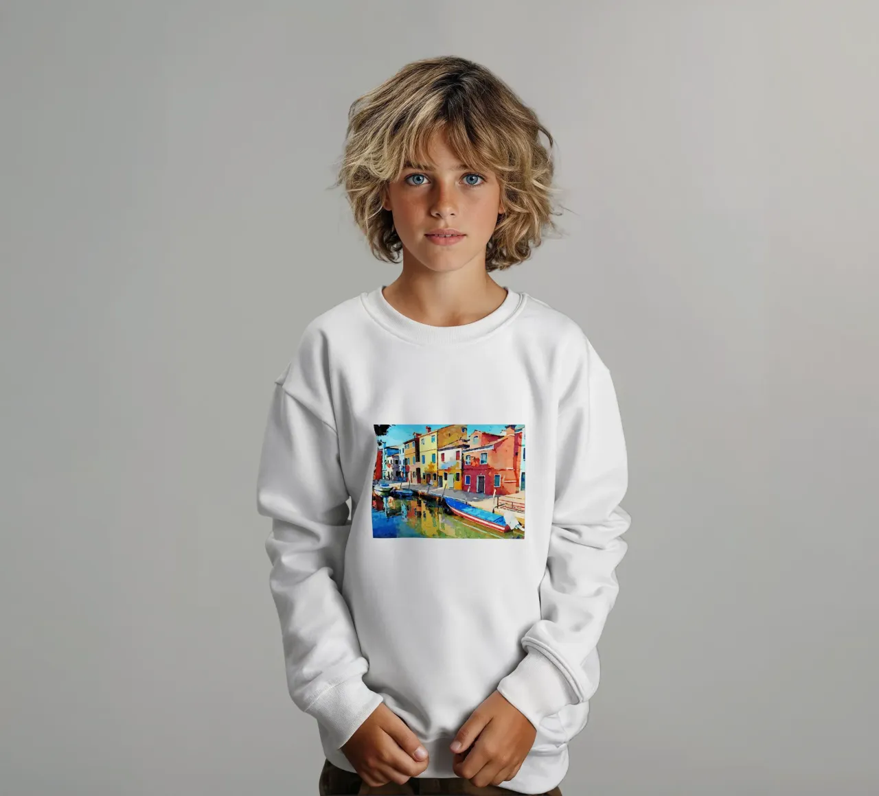 Burano felpa bambino da Massimo Frascogna