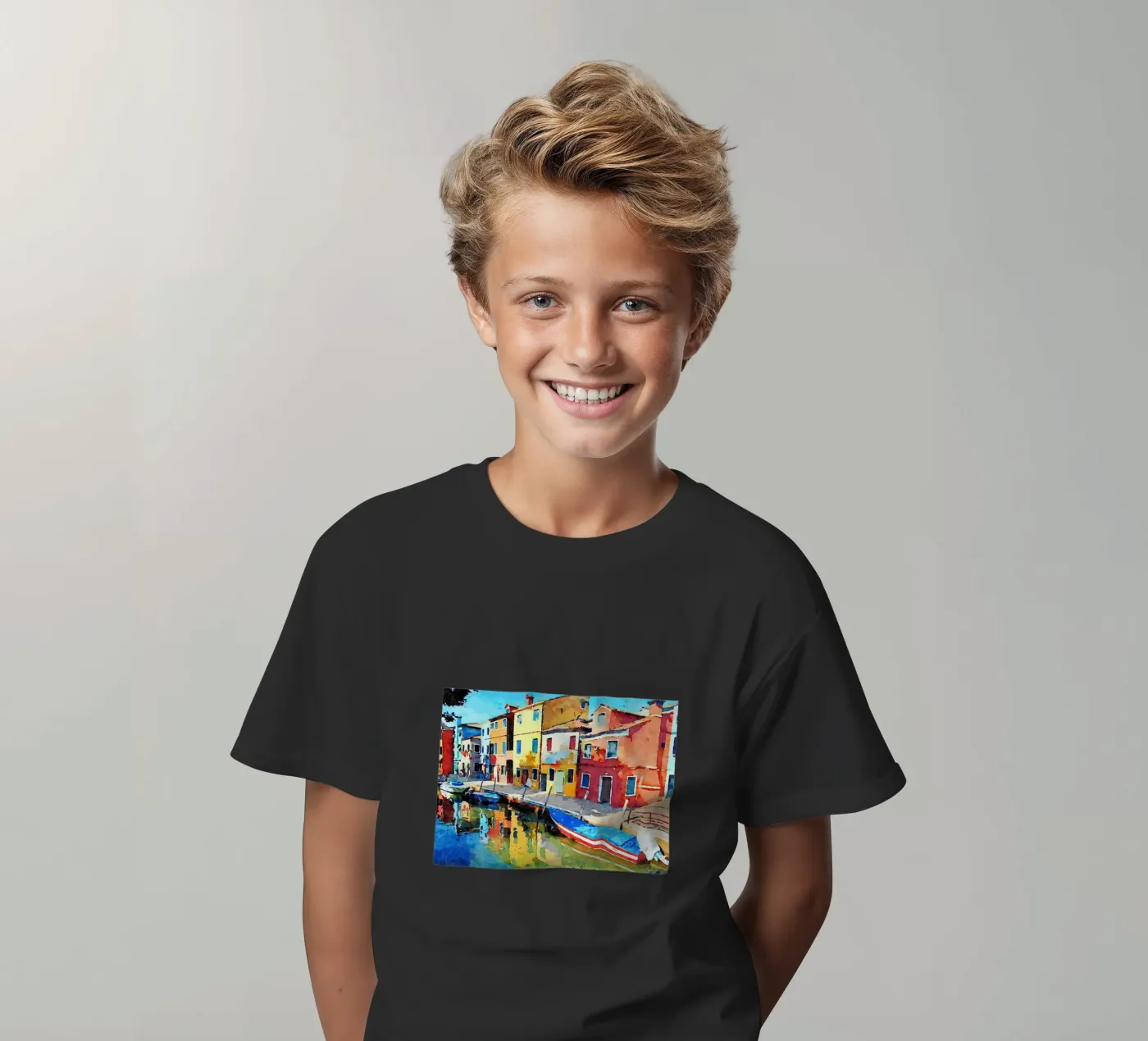 Burano t-shirt bambini da Massimo Frascogna