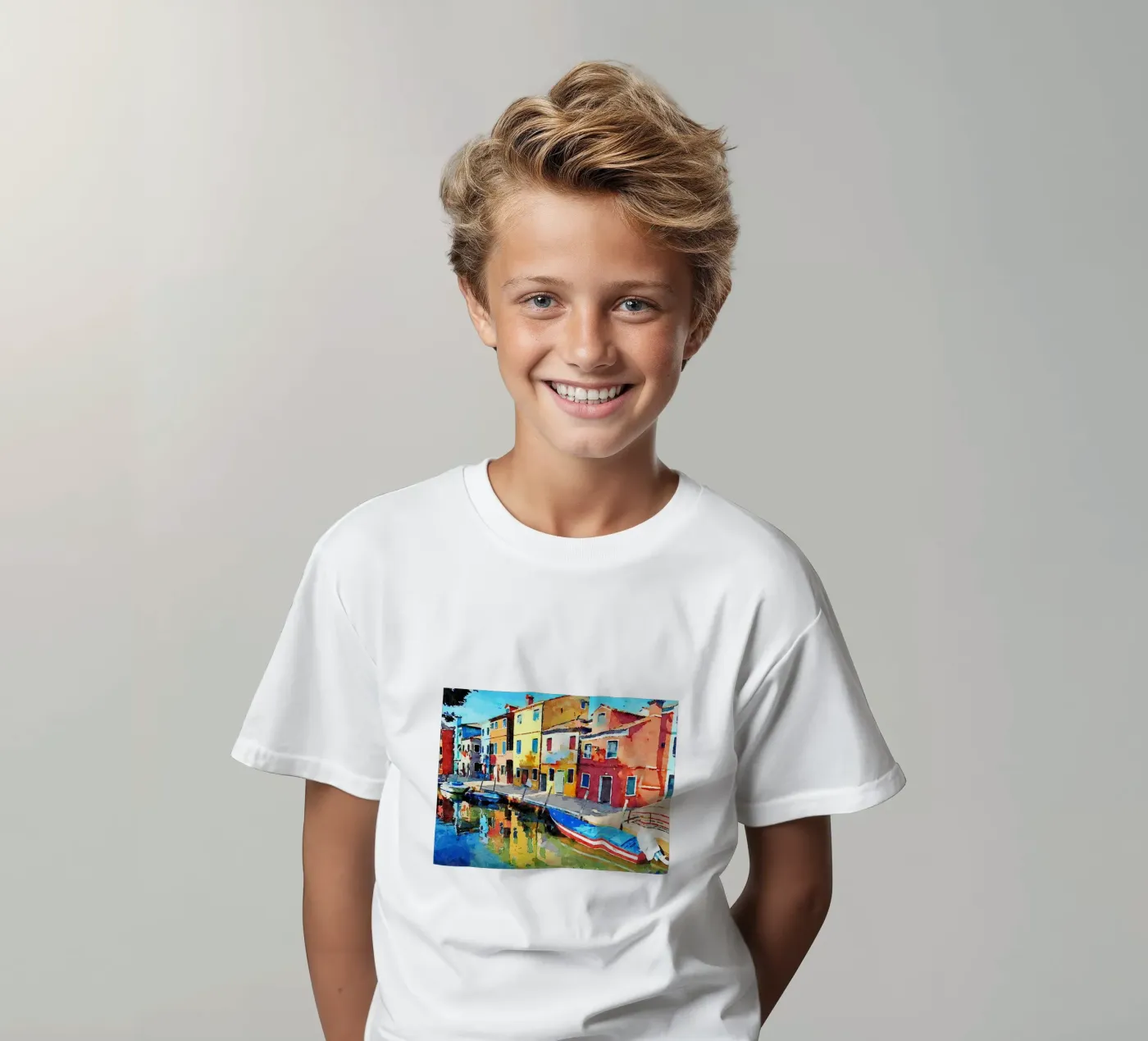 Burano t-shirt bambini da Massimo Frascogna