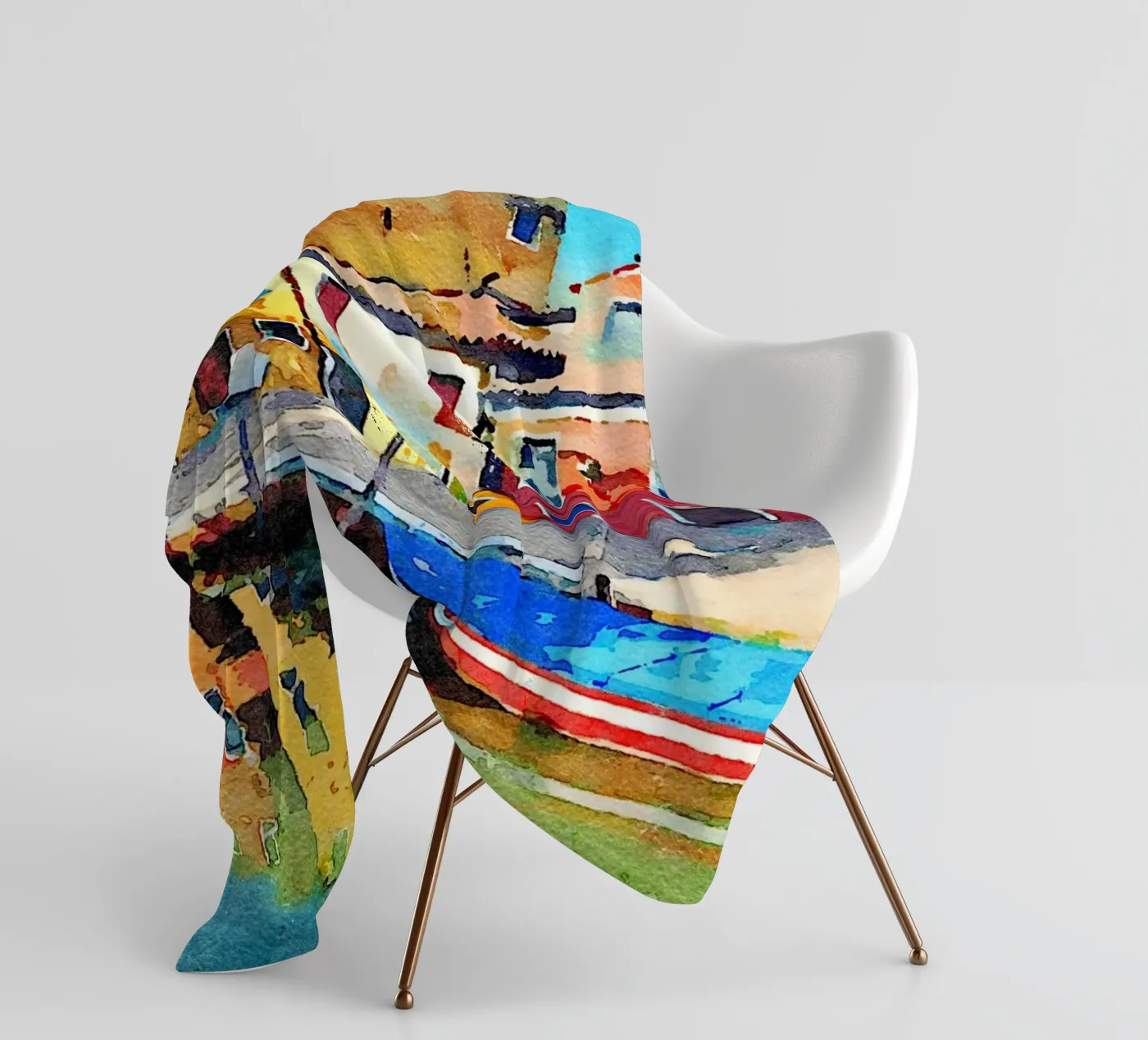 Burano Fleecedecke von Massimo Frascogna