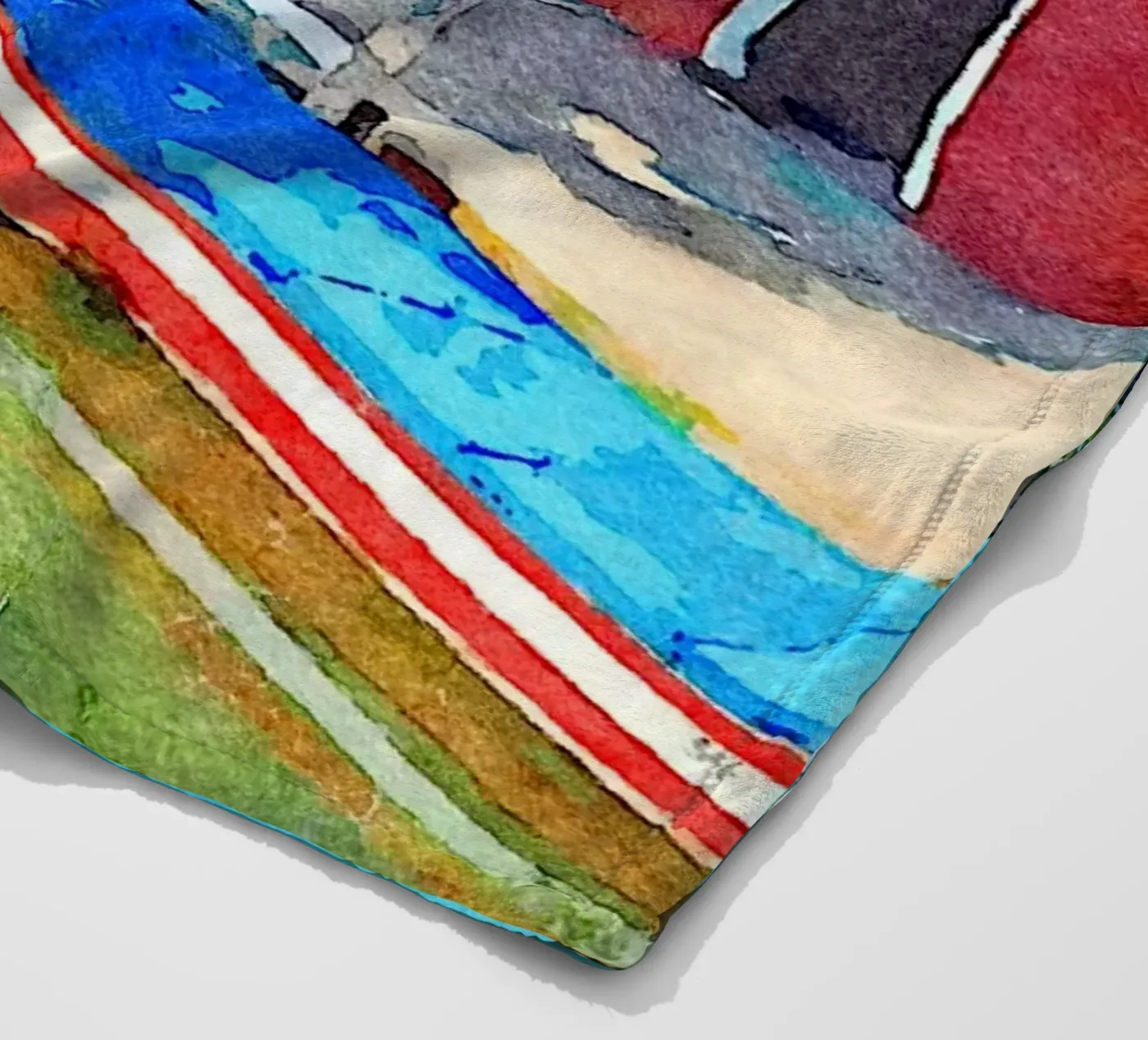 Burano Fleecedecke von Massimo Frascogna