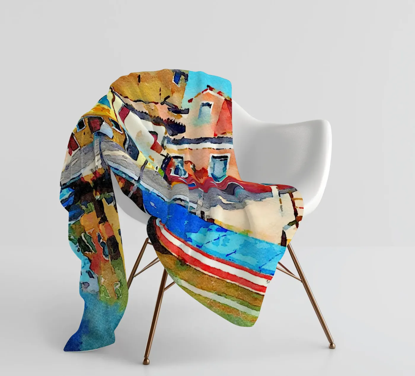 Burano Fleecedecke von Massimo Frascogna