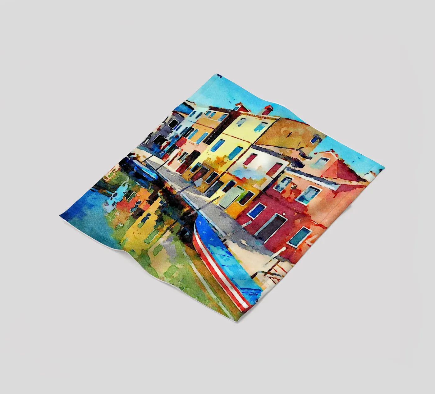 Burano Fleecedecke von Massimo Frascogna