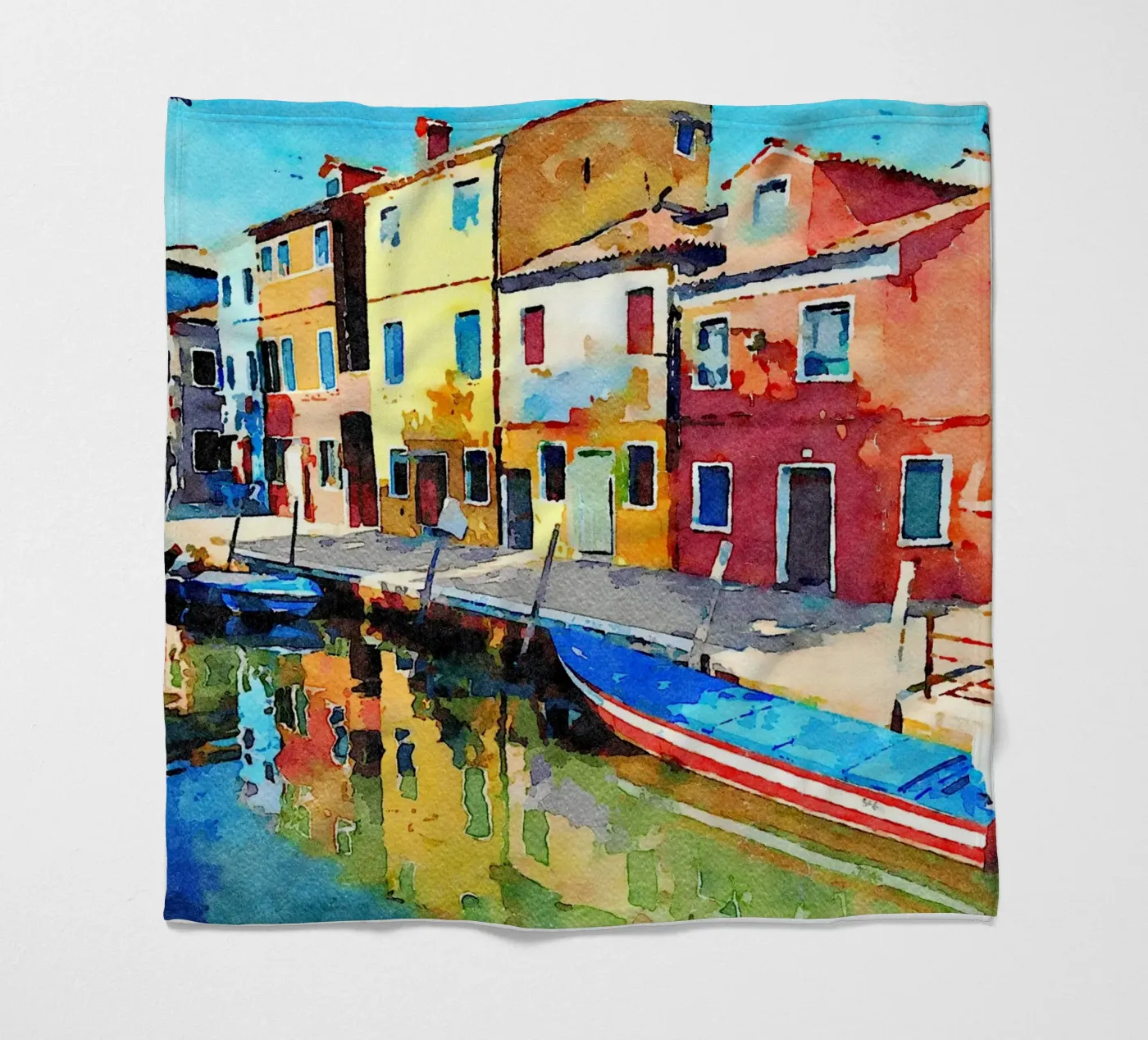 Burano Fleecedecke von Massimo Frascogna