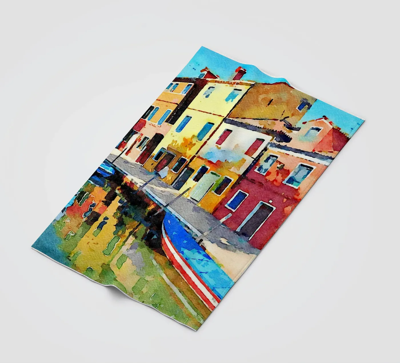 Burano Fleecedecke von Massimo Frascogna